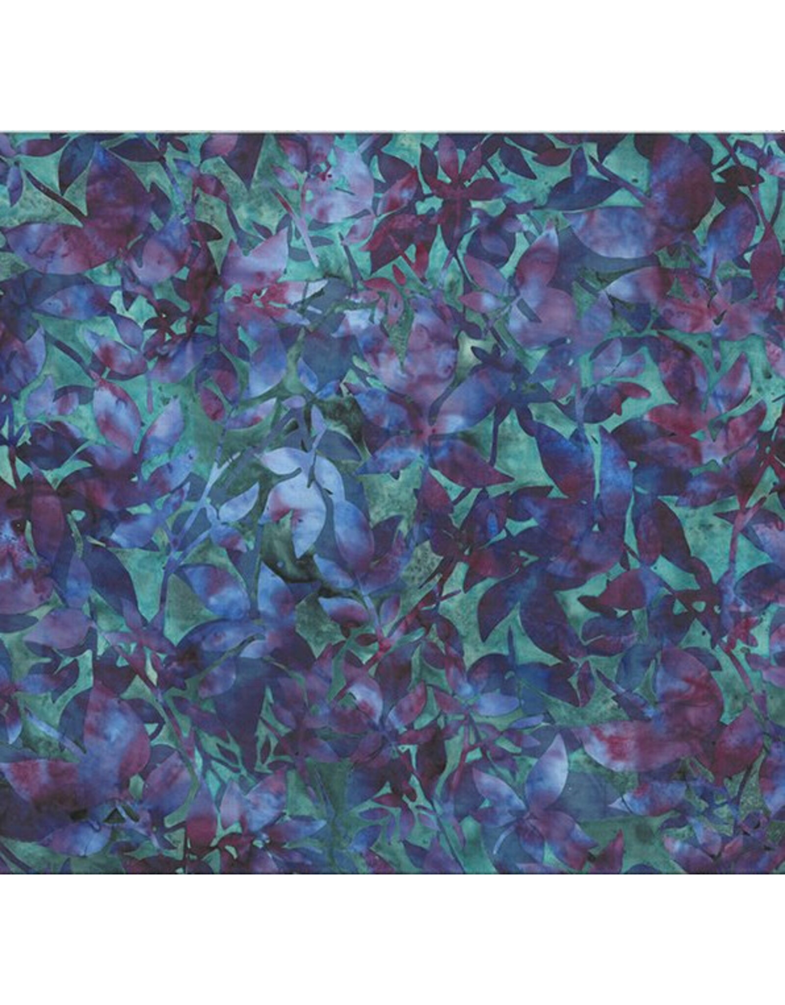 Hoffman Bali Handpaints - Distressed Leaves Jewel coupon (± 45 x 110 cm)