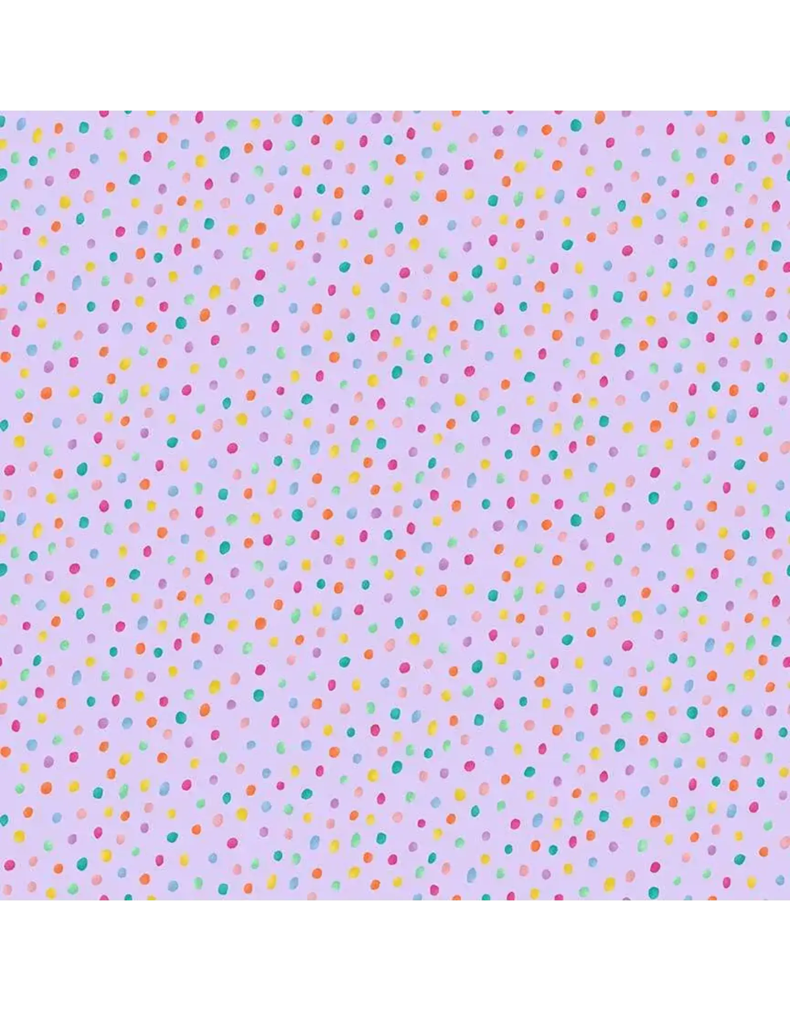 Makower UK Hello Spring - Spots Lilac coupon (± 65 x 110 cm)