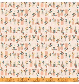 Windham Forget-Me-Not - Flower Jars Soft Pink coupon (± 69 x 110 cm)