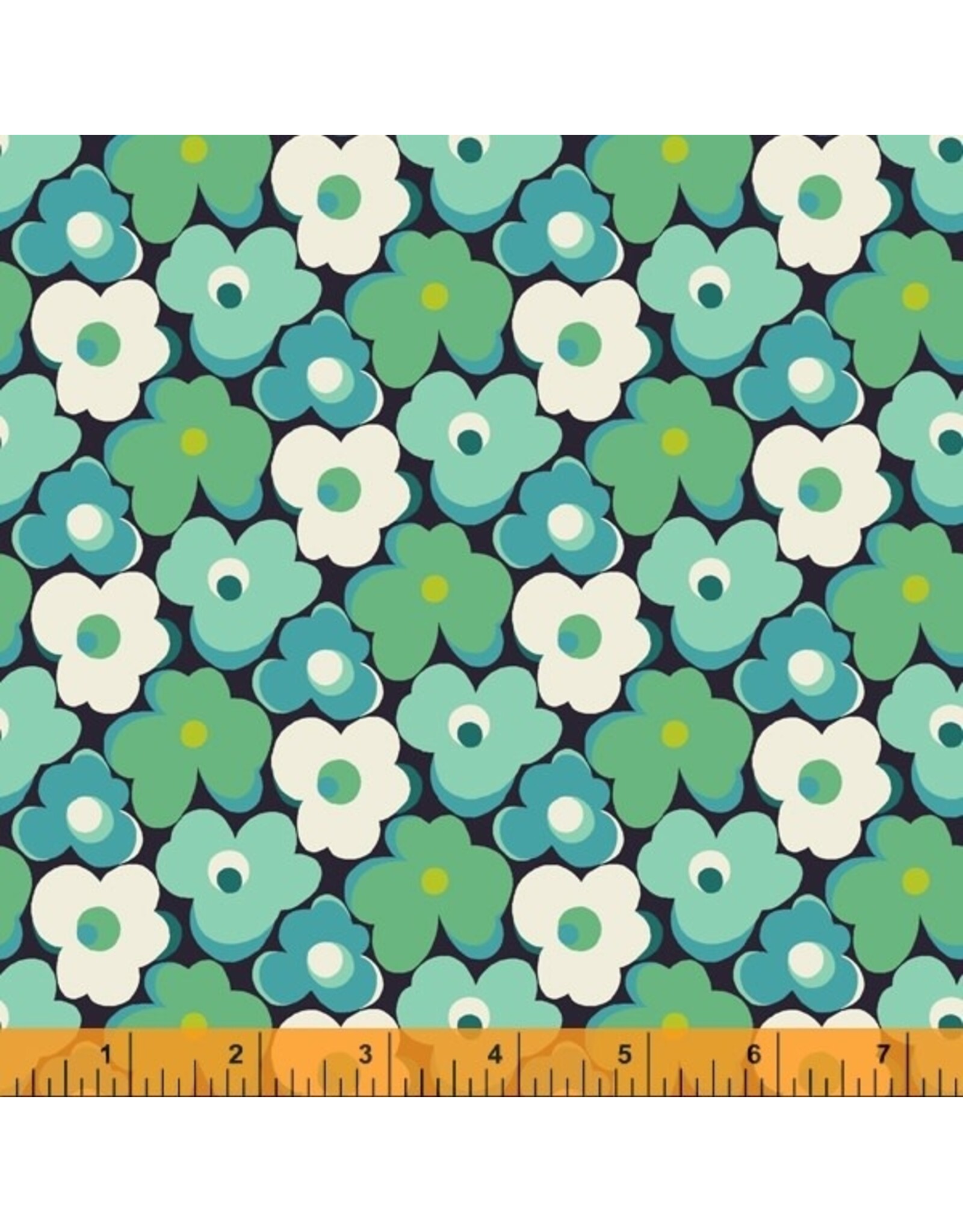 Windham Eden - Flower Bump Teal coupon (± 55 x 110 cm)
