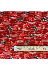 Naka Fabrics Naka Fabrics - Japanese Fabric - Koi Red - 1750-82A