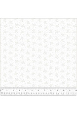 Windham Windham - Frosting - Tossed Posy - 54605-1 - wit op wit