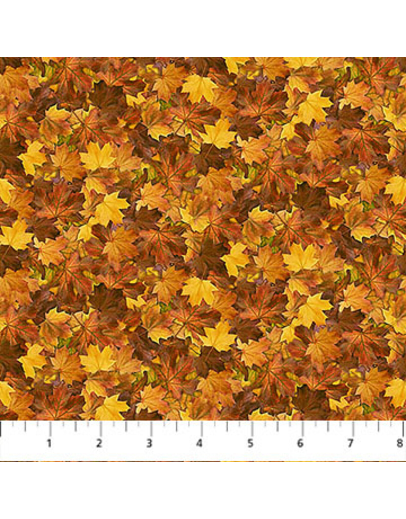 Northcott Northcott - Autumn Woodland - Packed Leaves Rust - DP28416-37