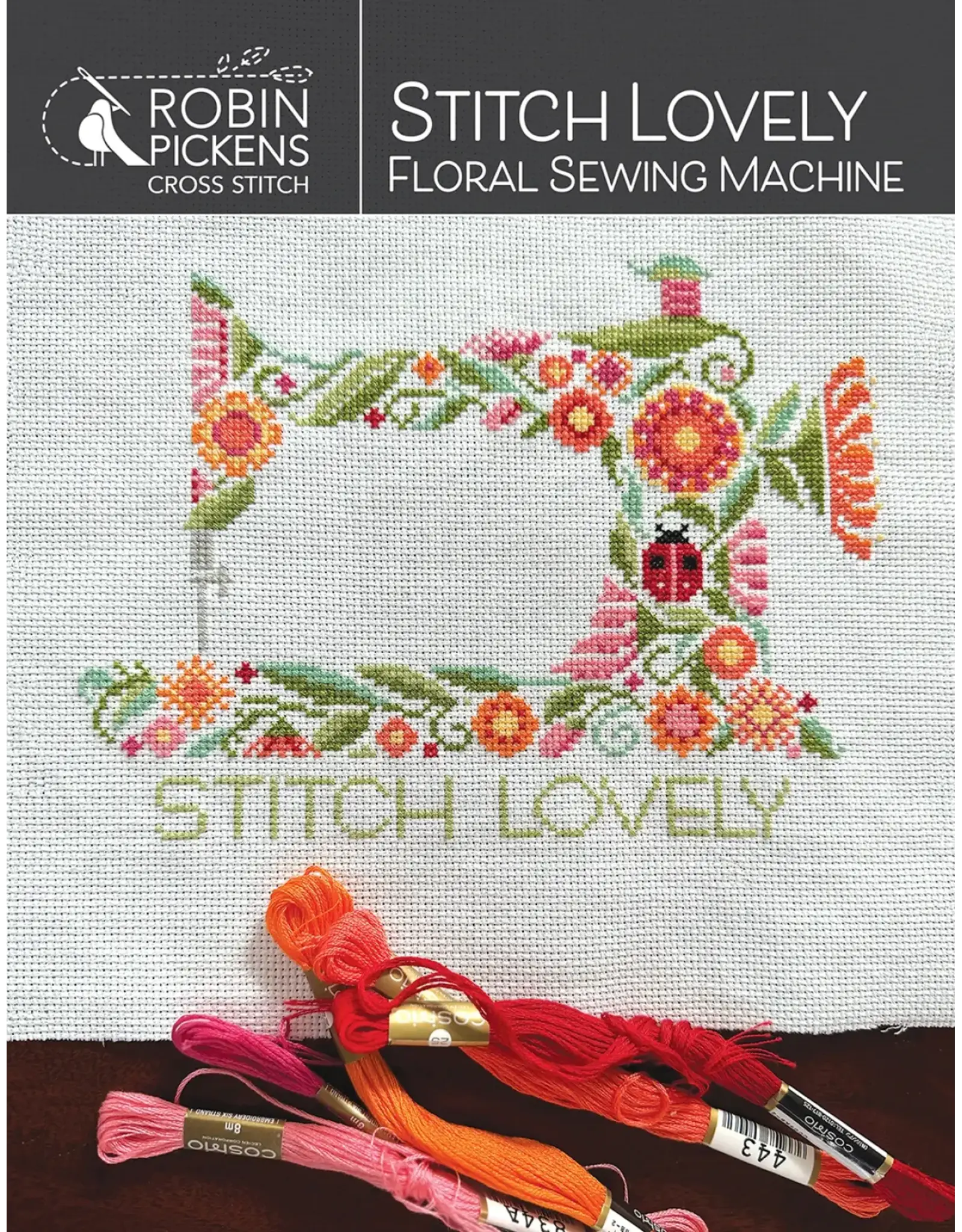 Diversen Robin Pickens - Stitch Lovely - Floral Sewing Machine - cross stitch pattern