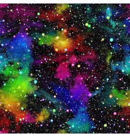 Timeless Treasures Out of This World - Space Starburst coupon (± 53 x 110 cm)