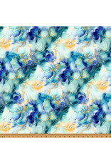 Hoffman Hoffman Fabrics - Flourish - Watercolor Ocean - X5628-73