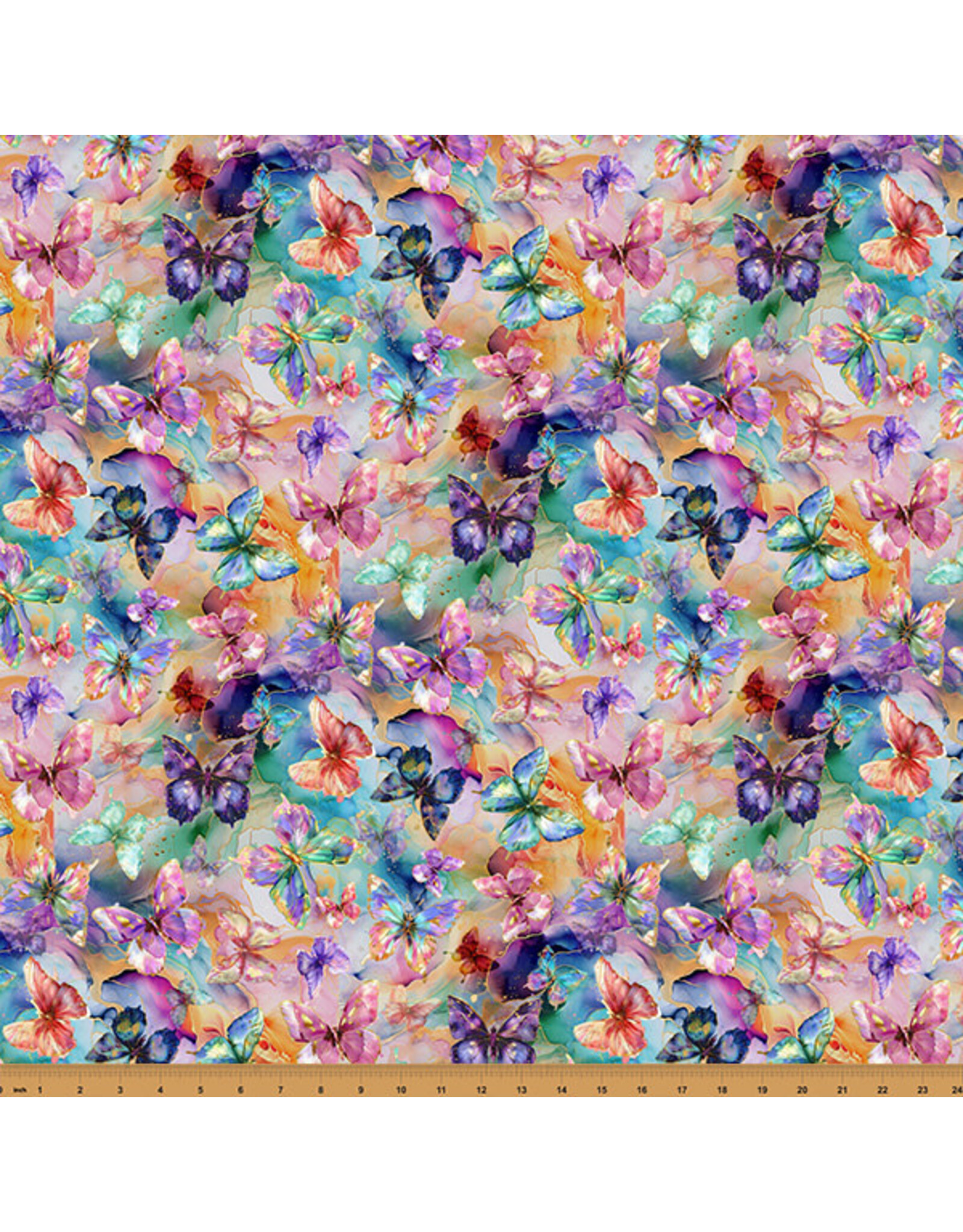 Hoffman Hoffman Fabrics - Flourish - Butterflies Multi - X5630-130