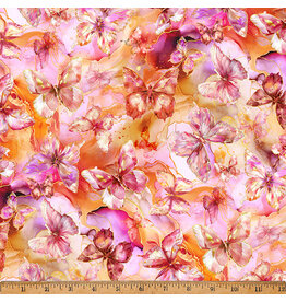 Hoffman Flourish - Butterflies Sherbet