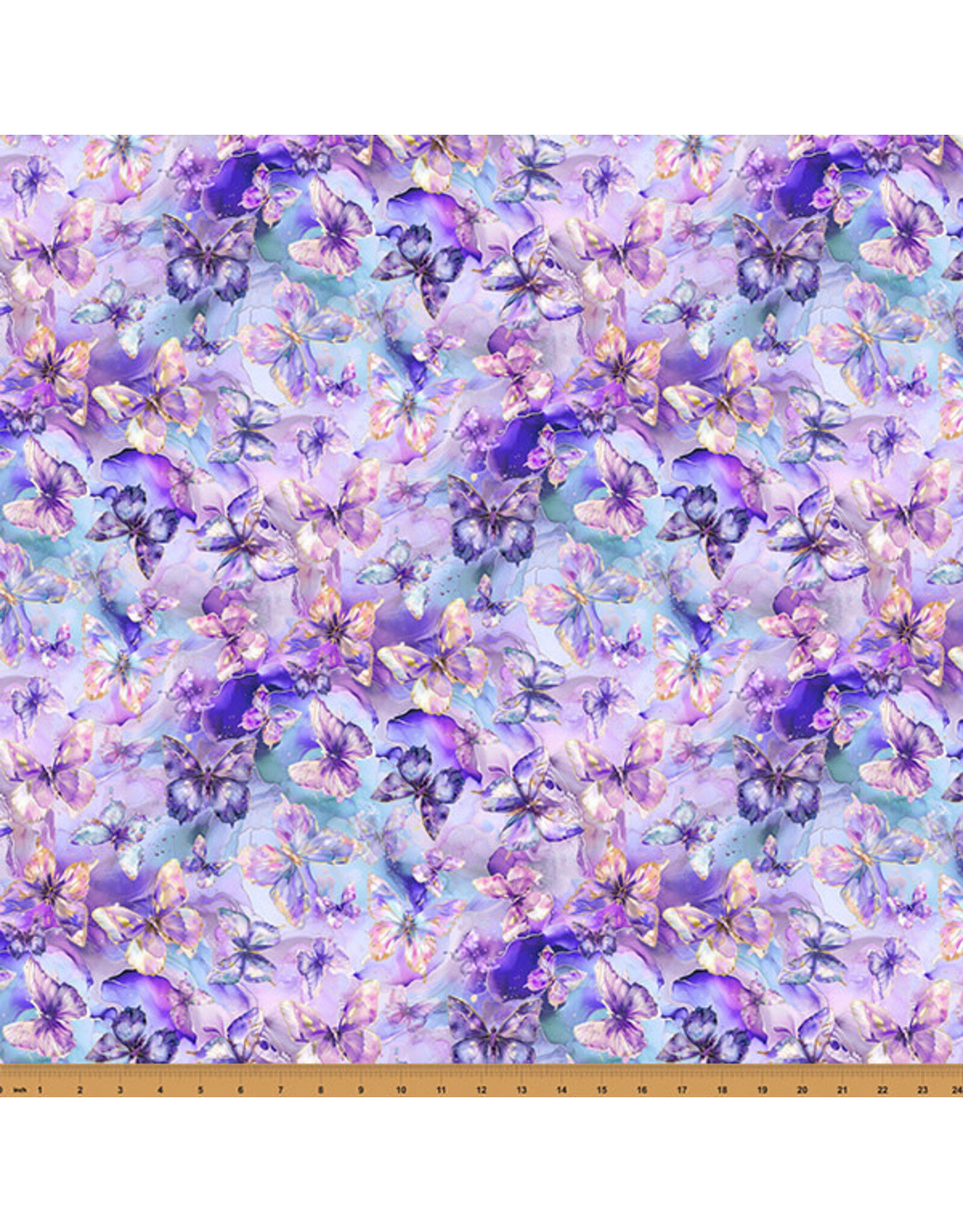Hoffman Hoffman Fabrics - Flourish - Butterflies Violet - X5630-81