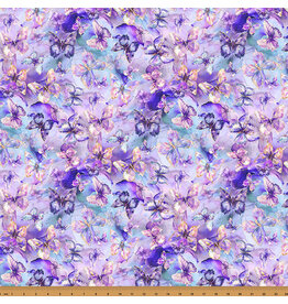 Hoffman Flourish - Butterflies Violet