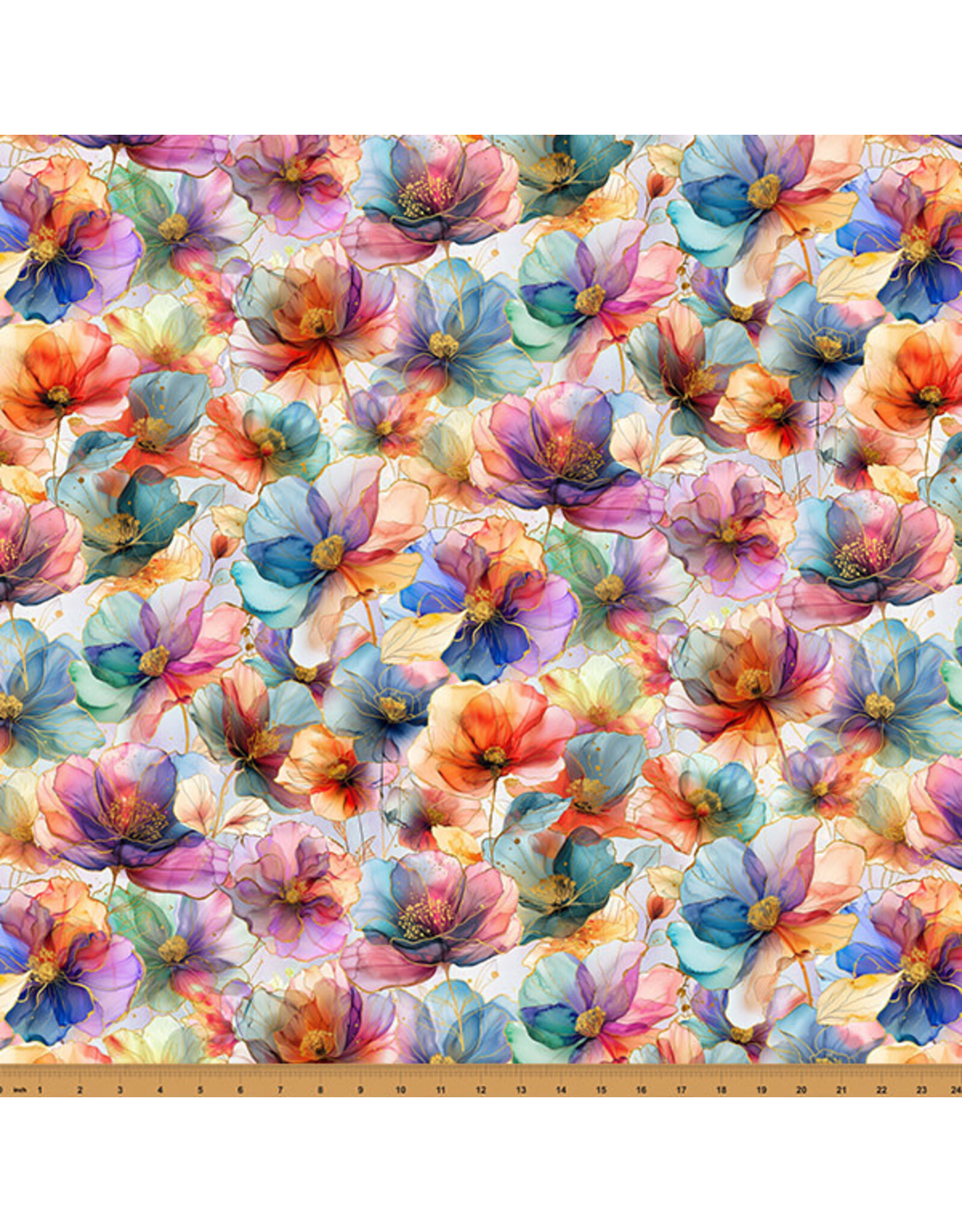 Hoffman Hoffman Fabrics - Flourish - Flowers Multi - X5625-130