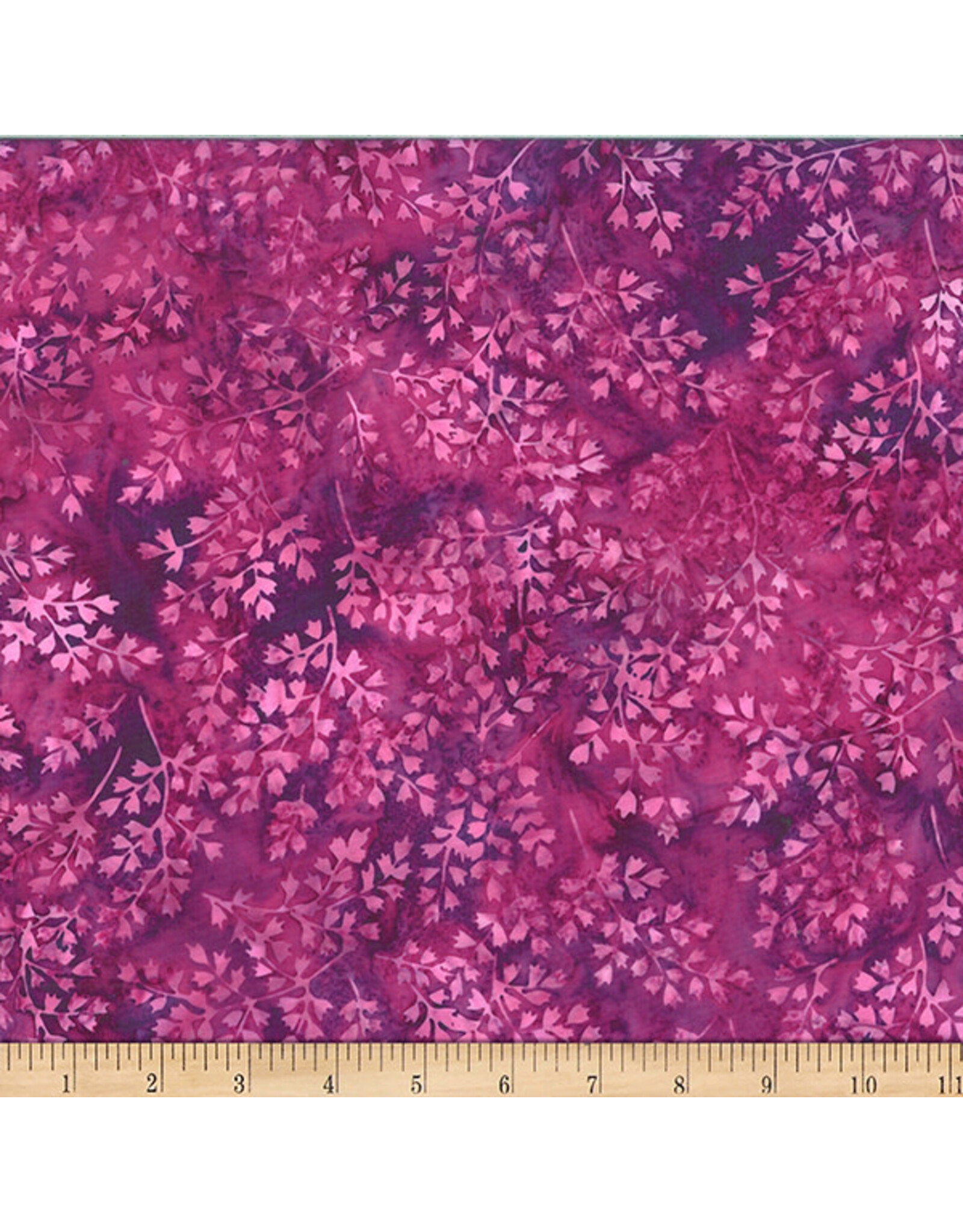 Hoffman Hoffman Fabrics - Bali Handpaints - Leaves Cabernet - X2619-104