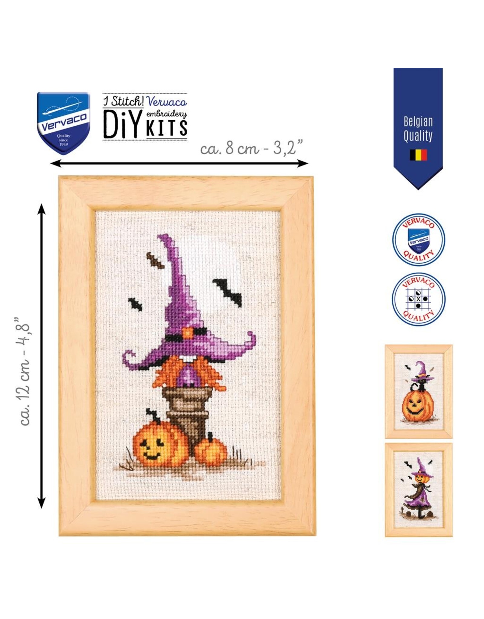 Vervaco Vervaco - Mini Embroidery Kit  - Halloween - PN-0212820