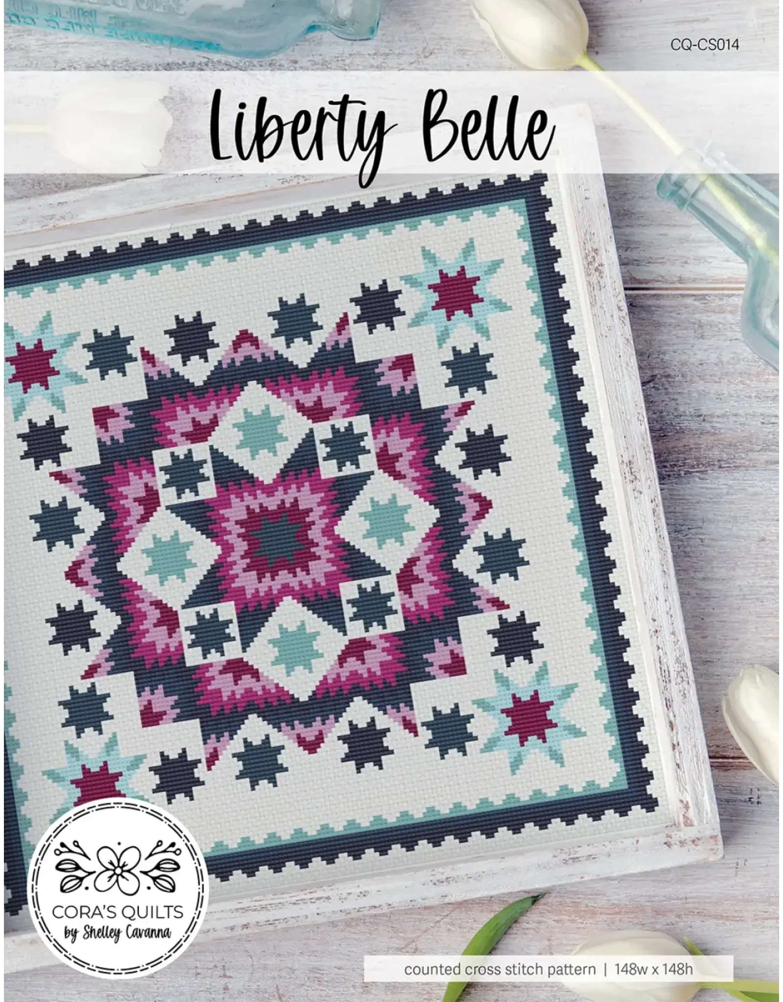 Diversen Shelley - Cavanna - Liberty Belle - Cross Stitch Pattern - CQ-CS014
