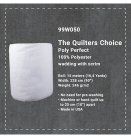 Stof Fabrics The Quilters Choice - Poly Perfect - 145 x 228 cm - COUPON