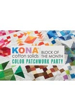 Robert Kaufman Kona Block of the Month - Color Patchwork Party - reservering