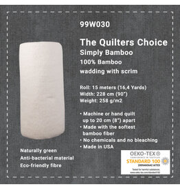 Stof Fabrics The Quilters Choice - Simply Bamboo - 175 x 228 cm - COUPON