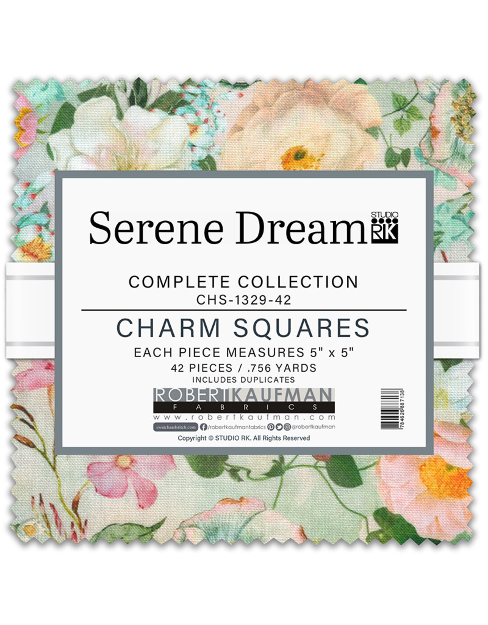 Robert Kaufman Robert Kaufman - Serene Dream - Charm Squares - 5 x 5 inch