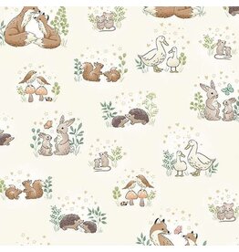 Makower UK Little Ones - Hugs Cream