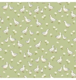 Makower UK Little Ones - Ducks Green