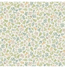 Makower UK Little Ones - Foliage Cream