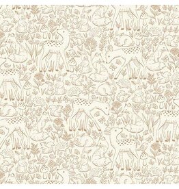 Makower UK Little Ones - Etched Brown