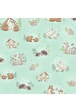 Makower UK Makower UK - Little Ones - Hugs Teal - 189-T