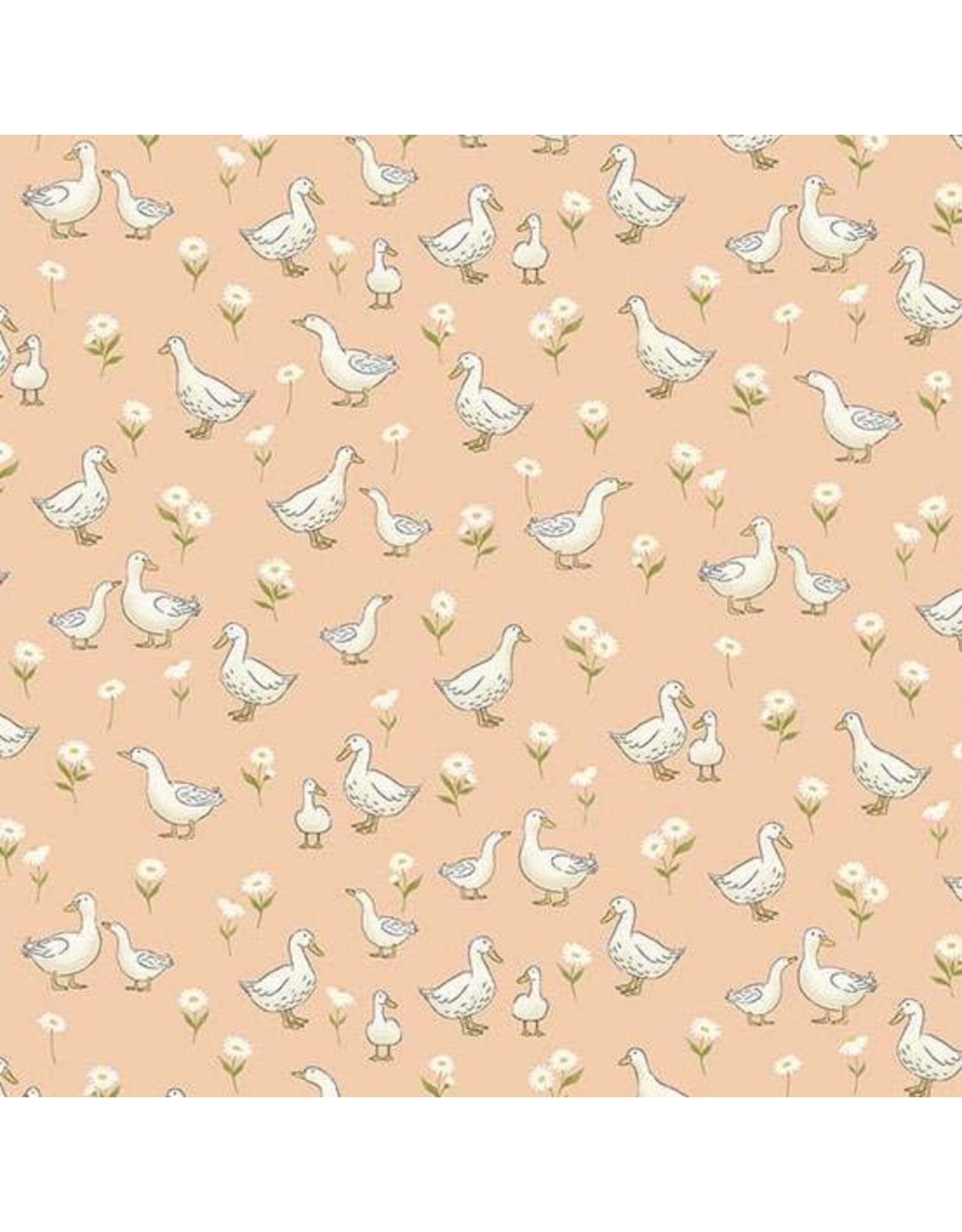 Makower UK Makower UK - Little Ones - Ducks Coral - 190-C