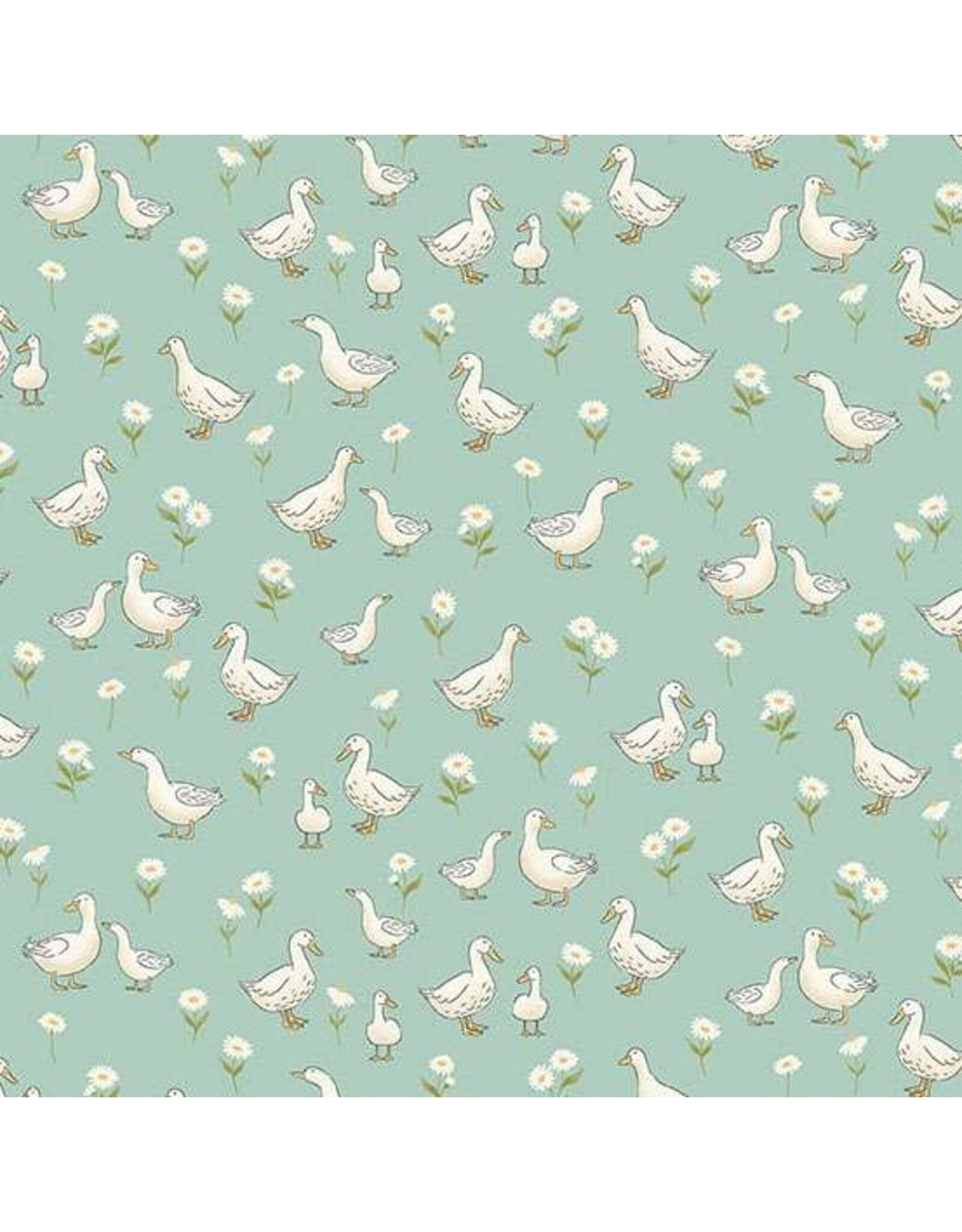 Makower UK Makower UK - Little Ones - Ducks Teal - 190-T