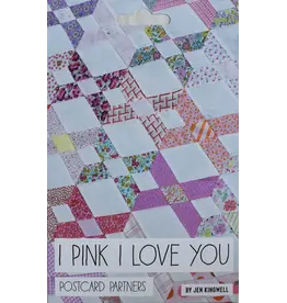 Jen Kingwell Designs Postcard Partner - I Pink I Love You