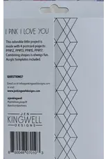 Jen Kingwell Designs Jen Kingwell Designs - Postcard Partner - I Pink I Love You