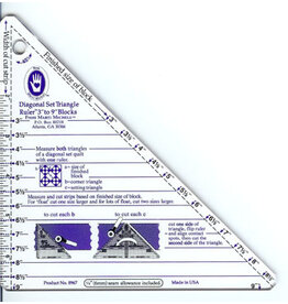 Marti Michell Diagonal Set Triangle Ruler - Cut-n-Flip - Small