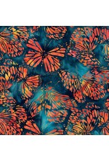 Hoffman Hoffman Fabrics - Bali Handpaints - Large Butterflies Monarch - X2639-278