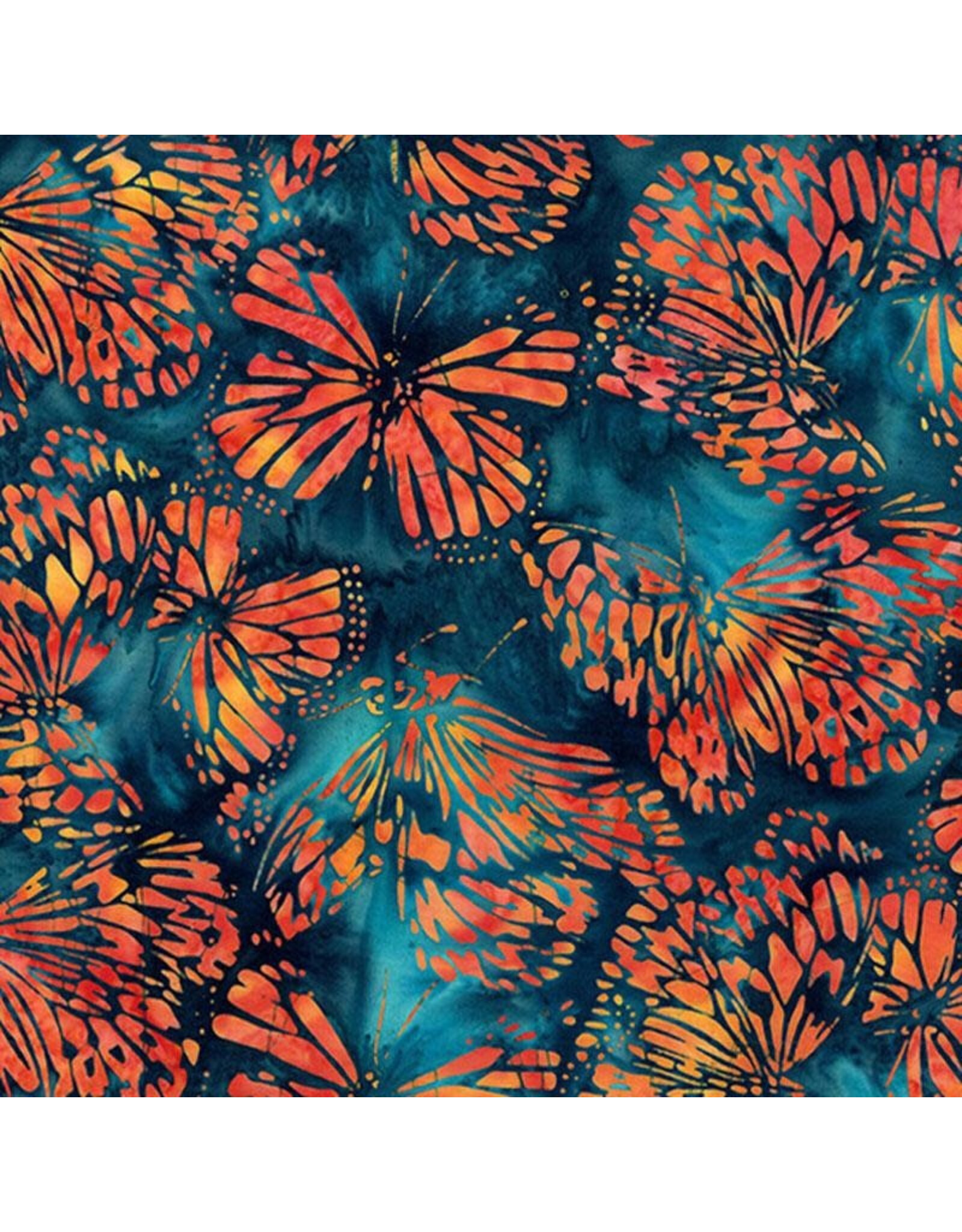 Hoffman Hoffman Fabrics - Bali Handpaints - Large Butterflies Monarch - X2639-278