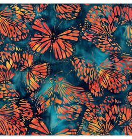 Hoffman Bali Handpaints - Large Butterflies Monarch