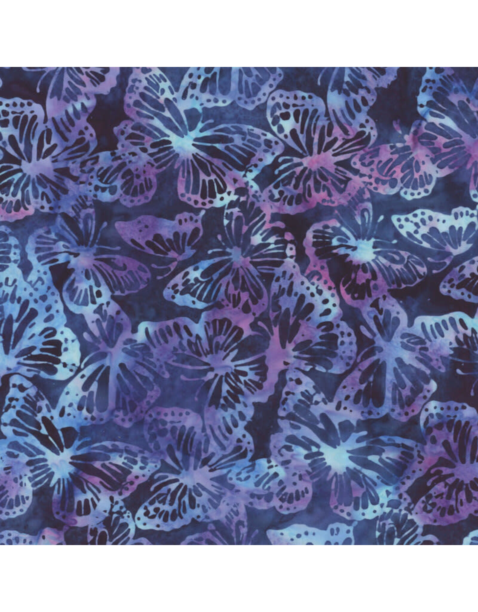 Hoffman Hoffman Fabrics - Bali Handpaints - Butterflies Delft - X2623-243