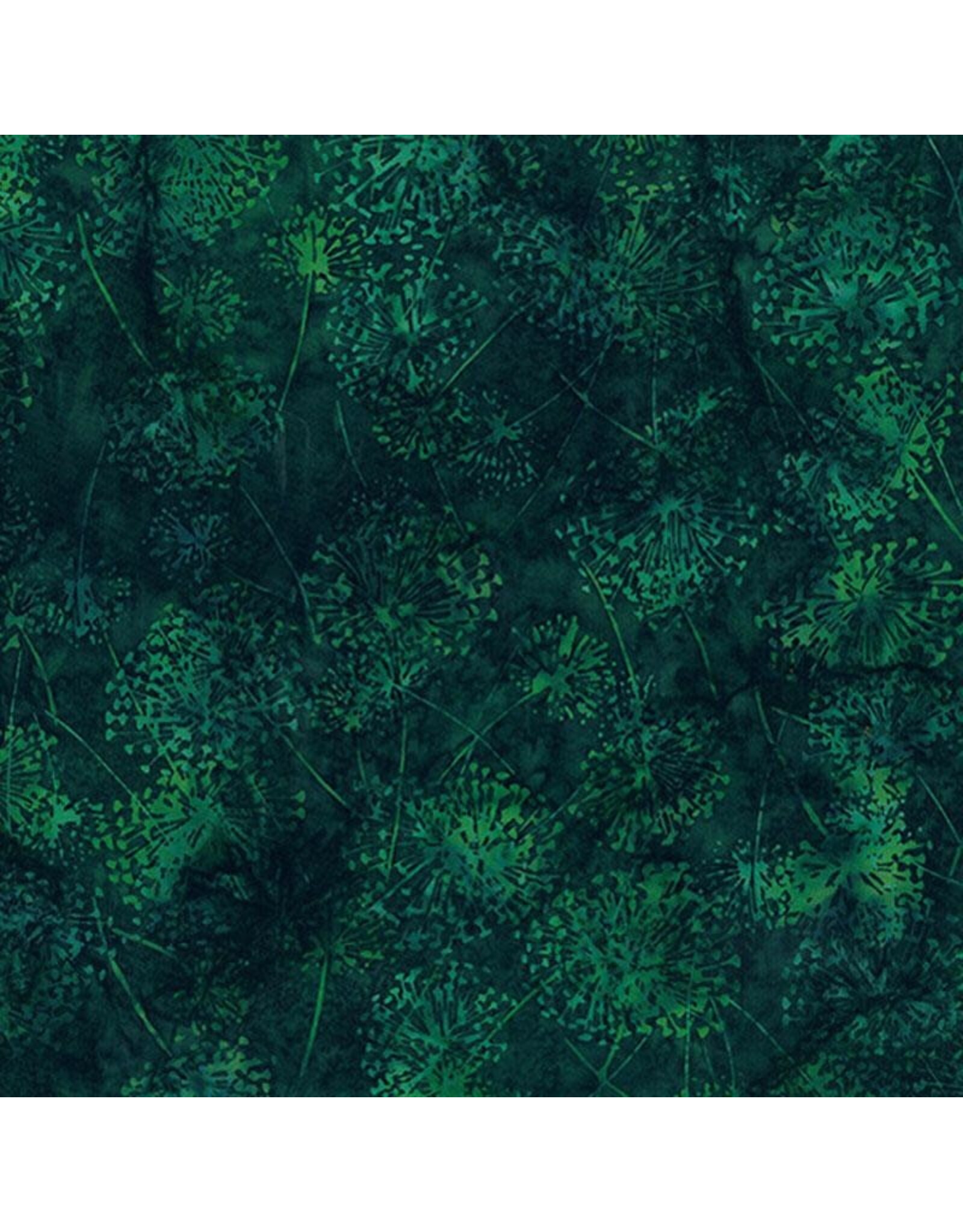 Hoffman Hoffman Fabrics - Bali Handpaints - Dandelion Deep Emerald - X2625-702
