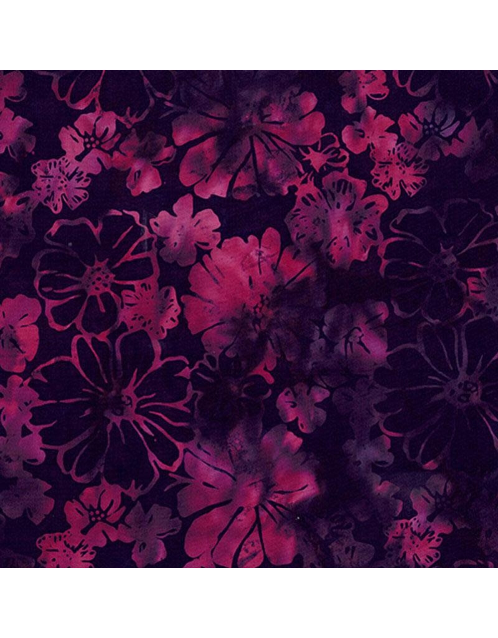 Hoffman Hoffman Fabrics - Bali Handpaints - Bold Floral Huckleberry - X2634-346