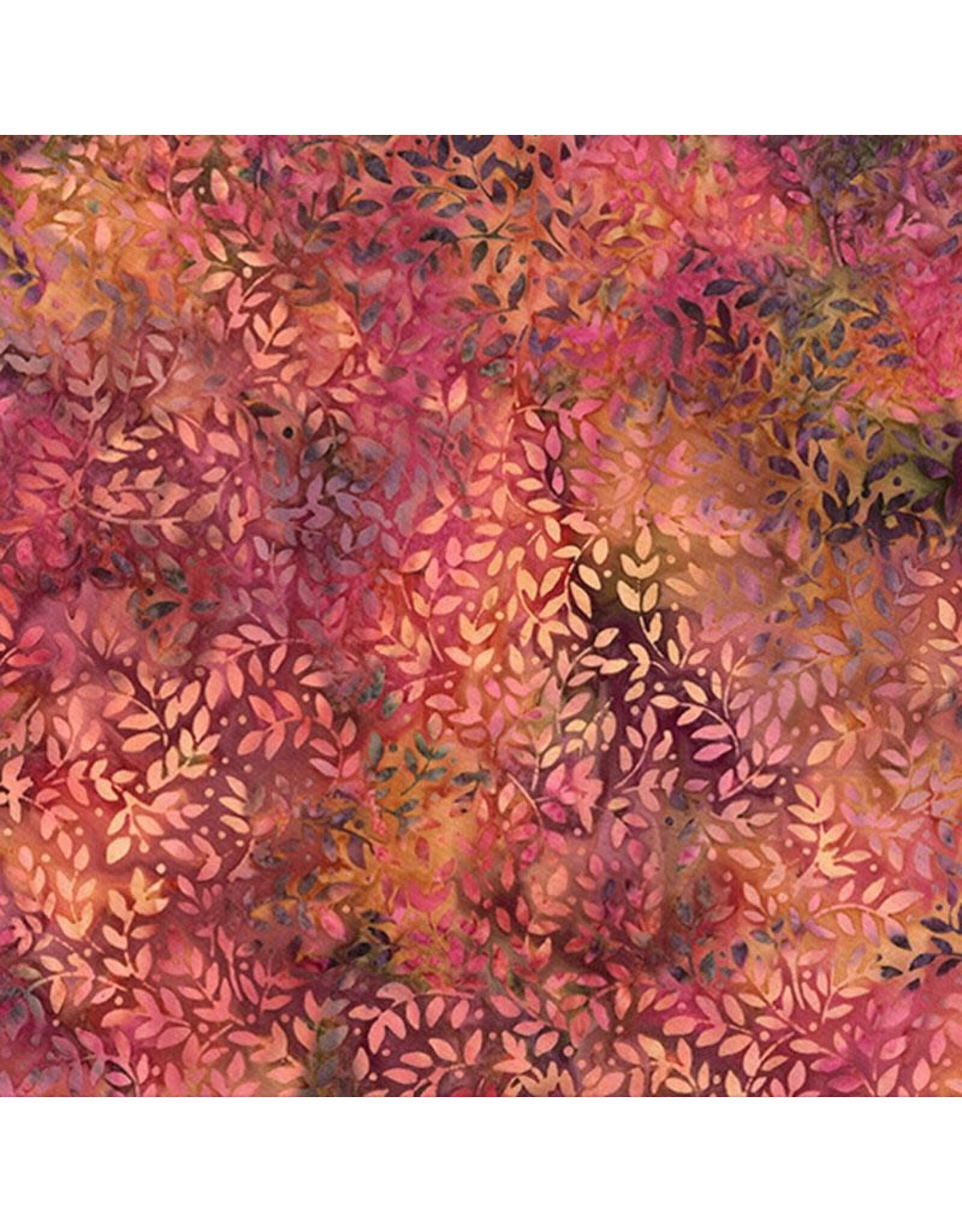 Hoffman Hoffman Fabrics - Bali Handpaints - Packed Leaves Global Spice - X2636-634