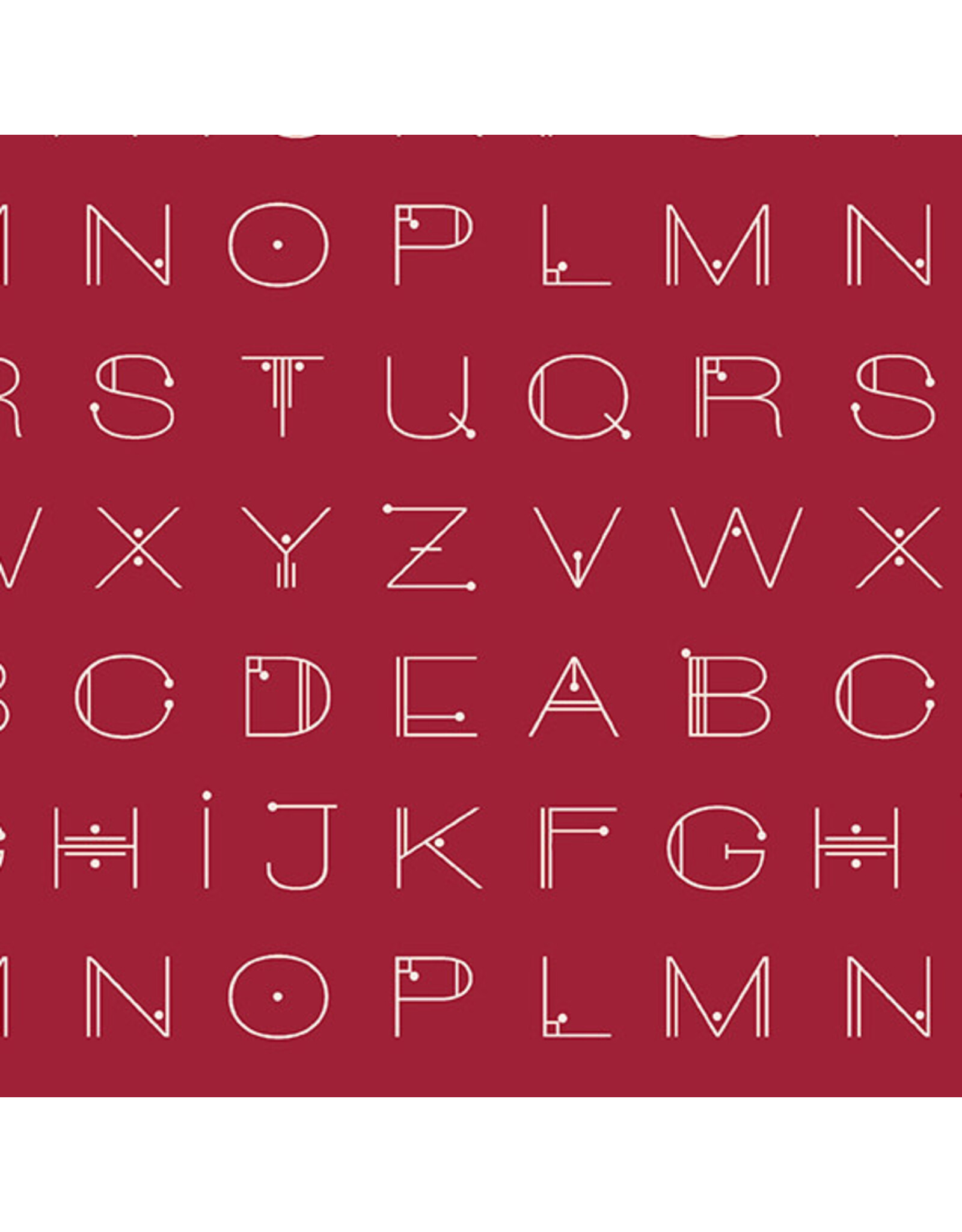 Andover Scrawl - Deco Letters Crimson coupon (± 52 x 110 cm)