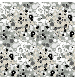 Andover Stealth - Fizzle Pewter coupon (± 63 x 110 cm)