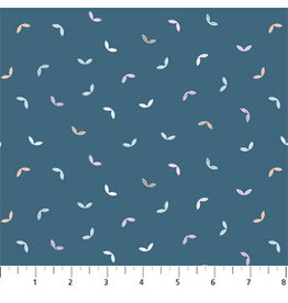 Figo Hand Stitched - Tossed Leaves Bluestone coupon (± 53 x 110 cm)