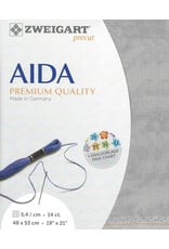 Zweigart Zweigart - Aida Vintage - 14 Count - Grijs