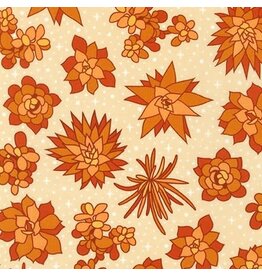 Robert Kaufman Sunroom - Succulents Light Parfait coupon (± 55 x 110 cm)