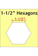 Paper Pieces Paper Pieces - 1-1/2 inch Hexagon  - 50 stuks - for English Paper Piecing