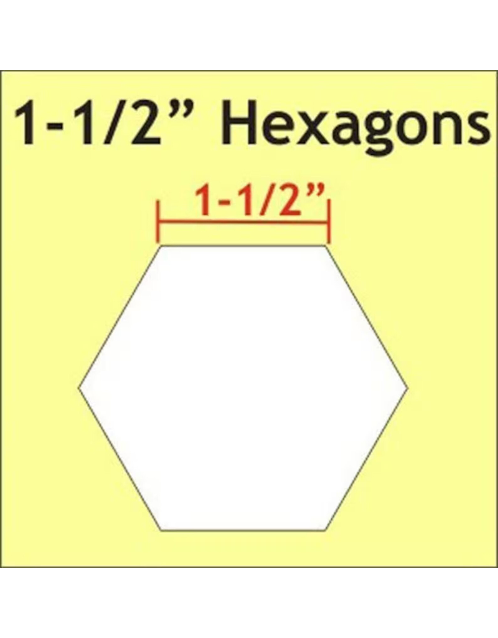 Paper Pieces Paper Pieces - 1-1/2 inch Hexagon  - 50 stuks - for English Paper Piecing