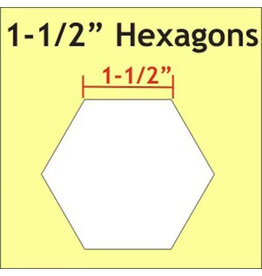 Paper Pieces 1-1/2 inch Hexagon  - 50 stuks