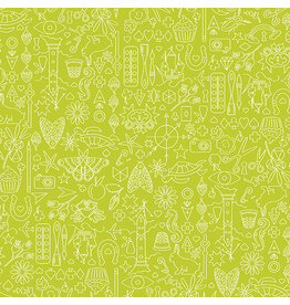 Andover Sun Print 2022 - Collection Pear coupon (± 43 x 110 cm)