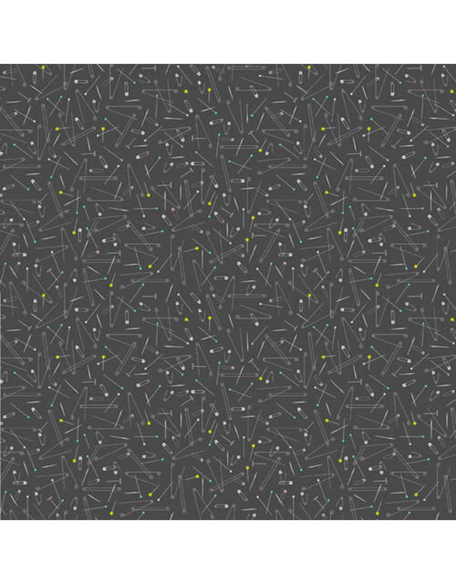 Blank Quilting Handmade with Love - Pins & Needles Charcoal coupon (± 64 x 110 cm)