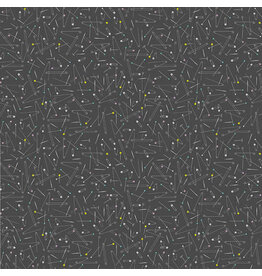 Blank Quilting Handmade with Love - Pins & Needles Charcoal coupon (± 64 x 110 cm)